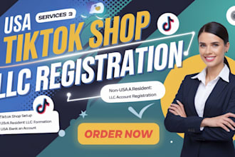 setup tiktok shop account llc formation tiktok shop usa tiktok dropshipping