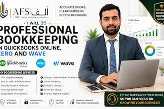 do professional bookkeeping in quickbooks online, xero, wave