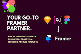 design or convert figma into a responsive framer website