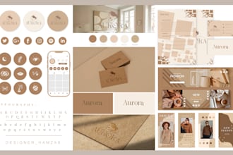 design a luxury logo and brand identity with a complete branding kit