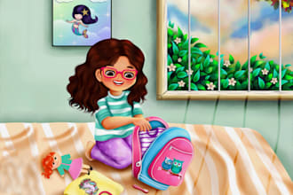 children story book illustration children story book illustration