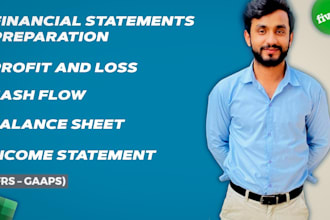 prepare balance sheet,profit and loss,financial projection
