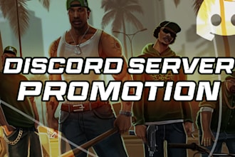 promote discord server, fivem, mincraft and discord server promotion