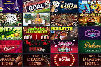 develop sport bet website, bet365, blackjack, crash game, dice, board, ludo game