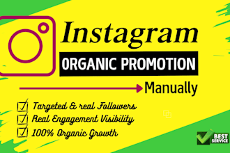 do instagram marketing and fast organic promotion