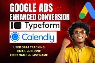 setup google ads enhanced conversion tracking, typeform, calendly, hubspot