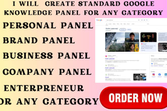set up an  approved google knowledgepanel for individual,brand or company