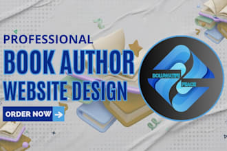 build modern book author website or ebook author website