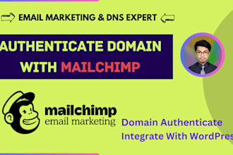 authenticate mailchimp domain, integrate with wordpress