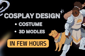 create your cosplay prop for 3d printing in few hours