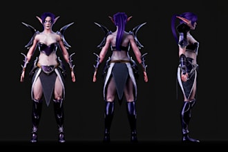 create a 3d character model