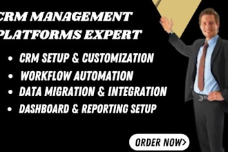 setup CRM on zoho, freshsales, sugarcrm, salesmate, keap, insightly nimble