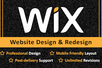do wix website design, wix redesign, wix landing page