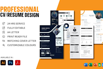create a professional, ats friendly resume and CV design