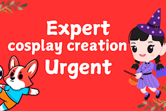 custom cosplay creations  weapons and outfits in few hours