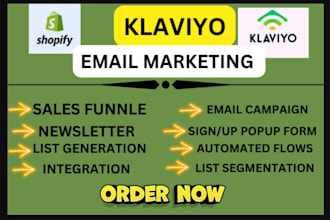 setup automated email marketing flows for ecommerce in klaviyo