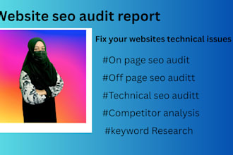 do website seo audit report and competitor analysis