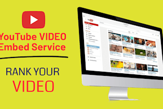 professionally embed your youtube videos on high authority web 2,0 platforms