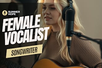 be your female vocalist for rock afrobeat pop gospel music punk folk music