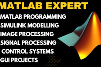 do matlab programming, simulink modeling and gui based projects