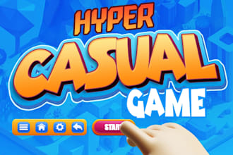 create a hyper casual mobile game in unity