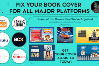 fix book covers for amazon KDP, ingram spark, and more