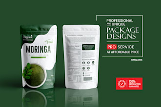 do pouch packaging design, mylar bag design and supplement packaging