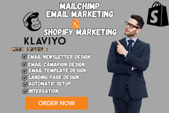 setup mailchimp email marketing campaigns email automation landing page template