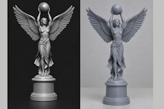 design a custom 3d award cup medals 3d coin trophy for rendering or 3d printing