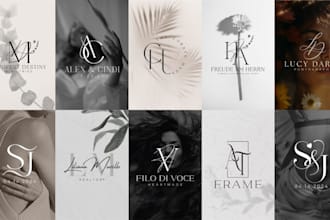 create modern luxury minimalist business logo design