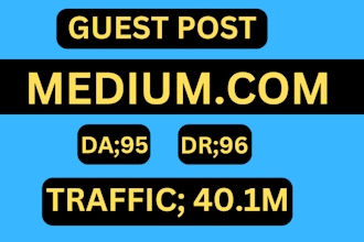 write and publish your article on medium,com for promotion