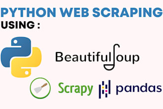 do professional python web scraping using beautifulsoup