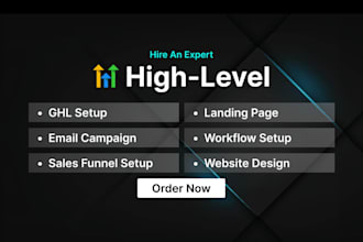 set up gohighlevel CRM, funnels and ghl automation