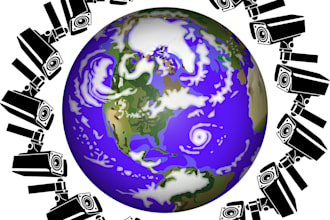 provide cctv surveillance services and design wire route