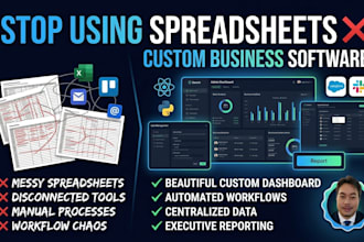 build a custom web app, internal tool or business dashboard