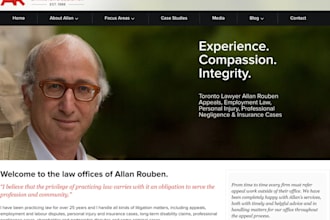 build law firm website, attorney, lawyer, legal office wordpress website design