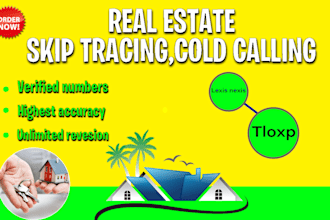 do accurate and best skip tracing and cold calling  with tlo and been verified