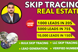 do accurate and best skip tracing and for real estate