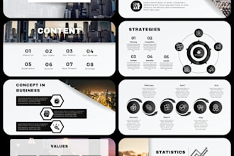 design professional powerpoint, pitch deck or canva presentation