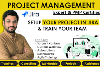 setup your projects in jira or clickup or monday