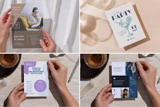 create clean and modern flyer designs based on your input