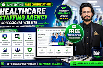 build a staffing agency website with job board