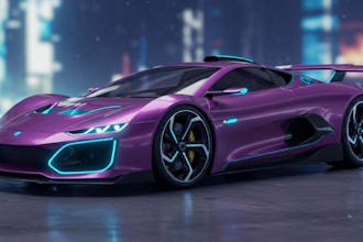 do 3d car modeling, 3d truck, 3d car, armored tank 3d car rendering for printing
