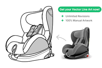 draw vector line drawing line art instruction manual