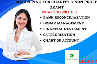 create charity nonprofit organization bookkeeping in quickbooks and wave