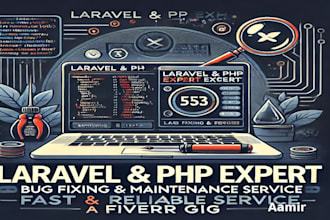 fix errors and provide maintenance for laravel websites