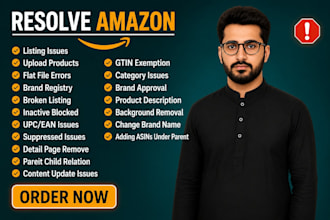 resolve amazon listing variation errors, suppressed issues and inactive listings