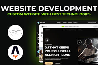 build modern and professional websites with next or astro js