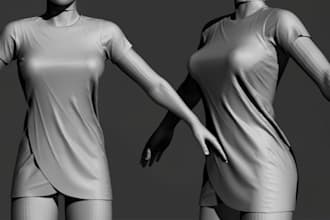 design 3d clothing second life model realistic fashion 3d design vrchat sansar