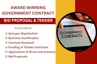 bid winning government contract, proposal writing, find rfp, rfq, rfi, rfx,grant
